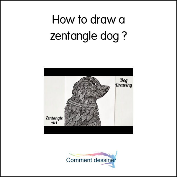How to draw a zentangle dog